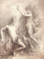 Moreau, Gustave - Hesiod and the Muse III